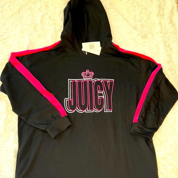 Juicy Couture Dresses & Skirts - Juicy hooded sweatshirt dress Women’s size 1x.